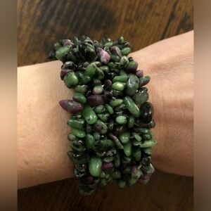 Green and Purple Stone Bracelet